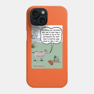 Goat yoga Phone Case