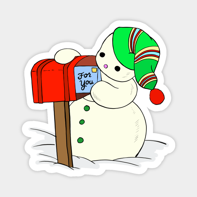 Christmas Snowman! Magnet by IdinDesignShop