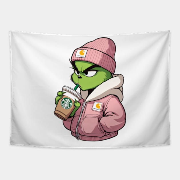 Grinch Starbies Her Tapestry by Arch City Tees