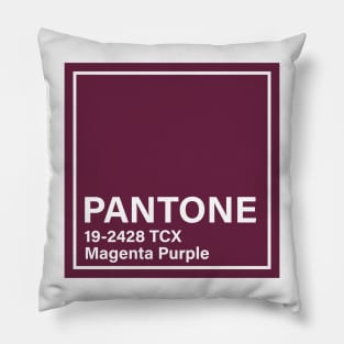 pantone 19-2428 TCX Magenta Purple Pillow