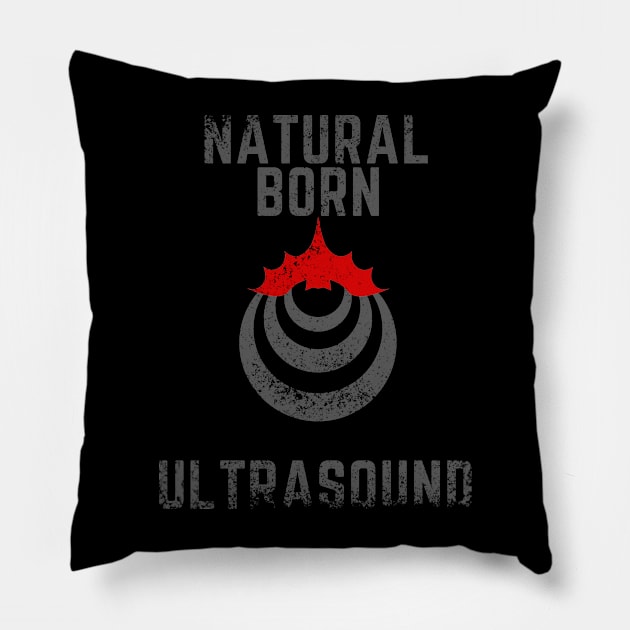 Natural born ultrasound, worn Pillow by GraphGeek