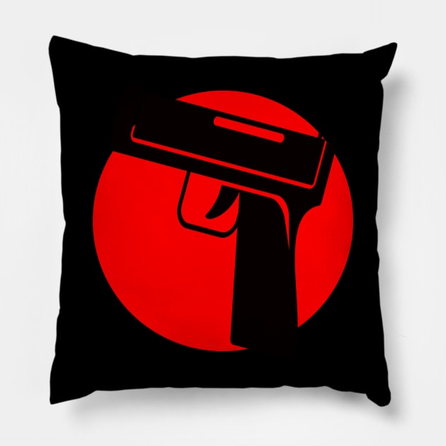 Red Weapon Pillow by ramaruccz