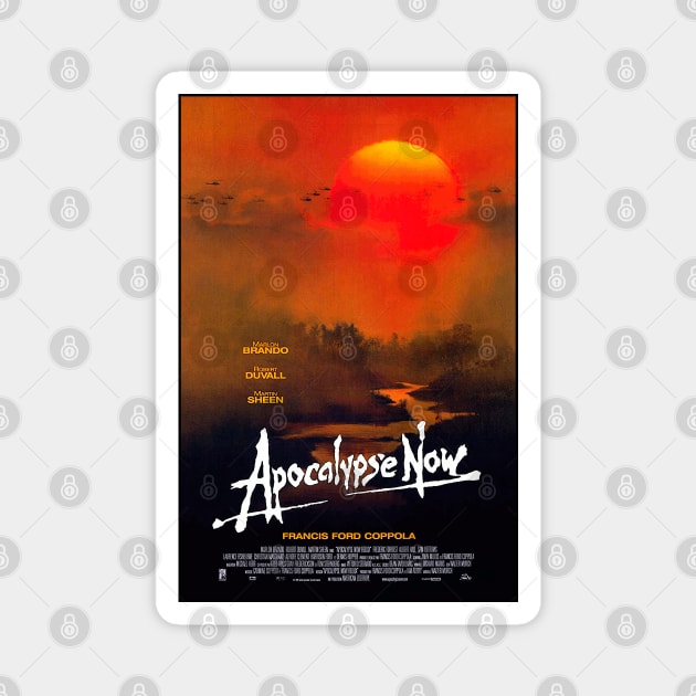 Apocalypse Now - 1979 cult epic psychological war movie poster Magnet by caseofstyle