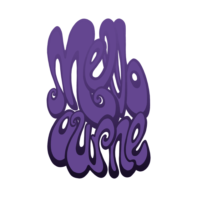 Melbourne writing - Ultra Violet Purple by BigNoseArt