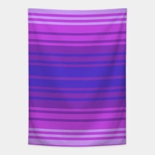 Purple and Blue Gradient Stripes Tapestry