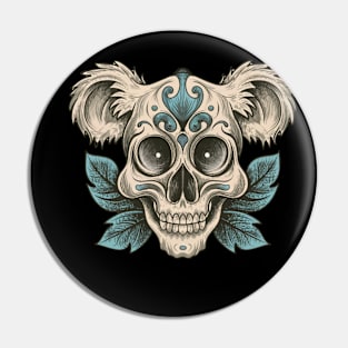 Traditional Koala Skull tattoo Pin