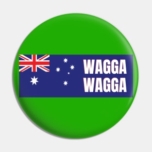 Wagga Wagga City in Australian Flag Pin