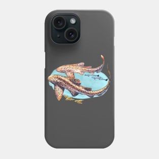 Leopard shark SCUBA Phone Case