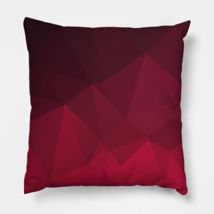 Abstract Polygon Shades of Wine Pillow