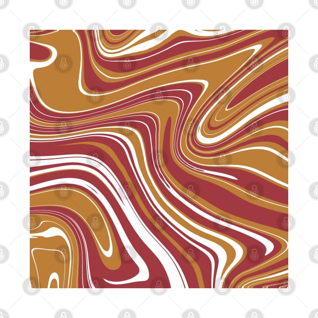 Red Brown Colors Marble Pattern Swirl Design Abstract Art Background by anijnas