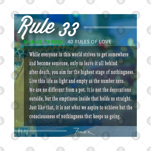 40 RULES OF LOVE - 33 by Fitra Design