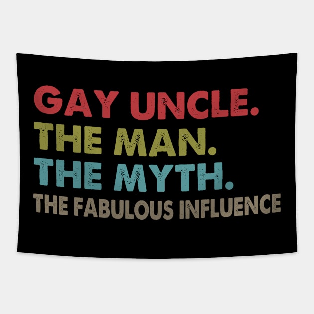 Gay Uncle Man Myth The Fabulous Influence Tapestry by heryes store