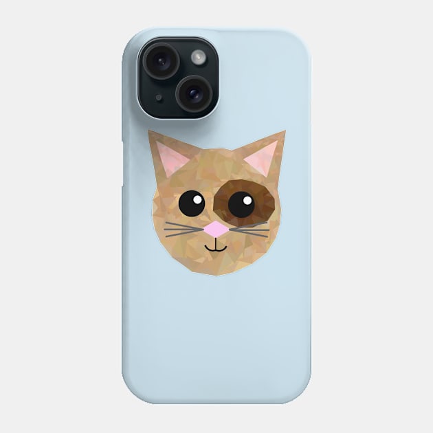 Geometric Cat Phone Case by Geometrico22