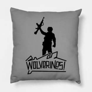 Red Dawn Wolverines Pillow