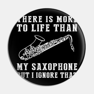 Saxophone Ignorance T-Shirt Pin