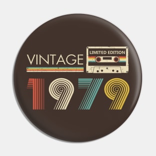 Vintage 1979 Limited Edition Cassette Pin