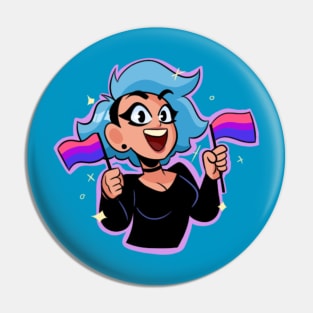 PeachFuzz Bisexual Pride Pin