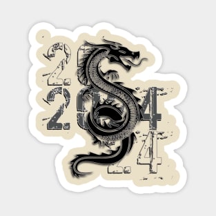 Chinese New Year of Wood Dragon 2024 Magnet