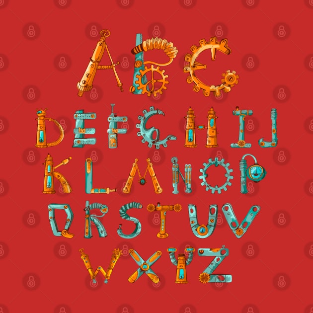 Alphabet Mechanics by Mako Design 