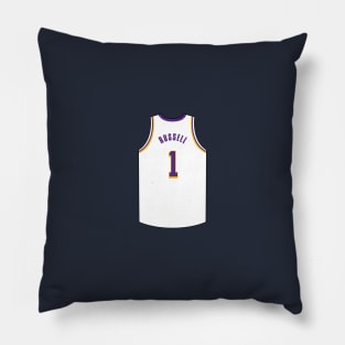 D'Angelo Russell Jersey White Qiangy Pillow