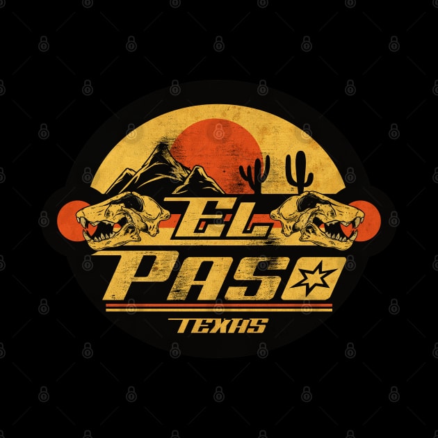 El Paso Texas Vintage by CTShirts