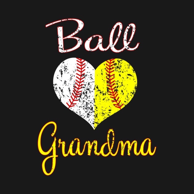 Softball Grandma Shirt - Baseball Mom by Chicu