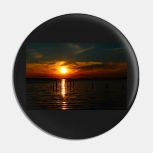 Solar Eclipse Sunset Pin