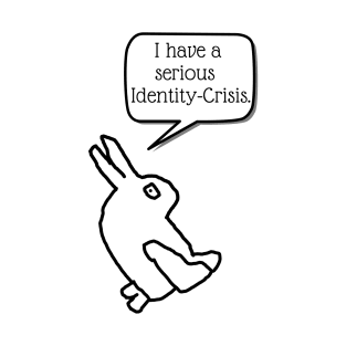 Wittgenstein Rabbit Duck Optical Illusion: I have a serious identity crisis T-Shirt