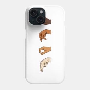 Hope depicted in sign language Phone Case