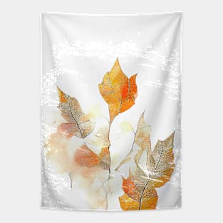 Leaf Autumn Season Nature Watercolor Art Painting Tapestry