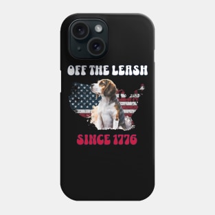 4th of July Independence Day Funny Design for Dog Lovers Phone Case