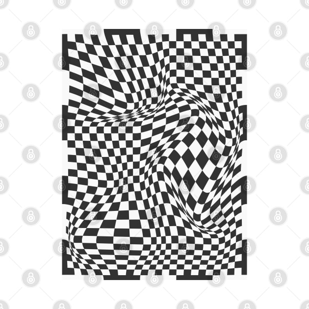 Checkerboard Pattern - Black and White by Colorable