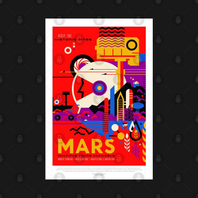 Mars, Travel Poster by BokeeLee