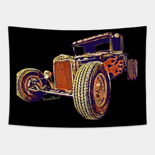 Trash Polka Rat Rod Tapestry