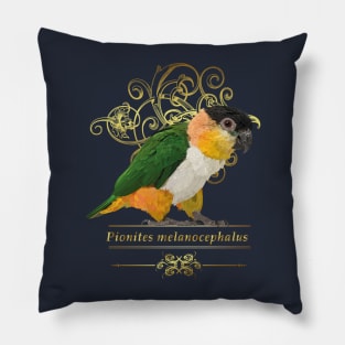 black headed caique Pillow