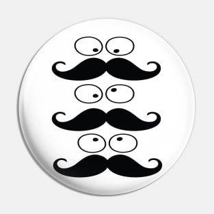 Hello mustache Pin