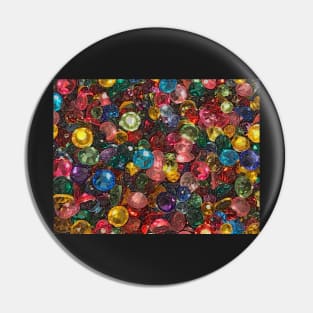 Reclining Rhinestones Pin