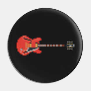 Pixel Red Pixie Guitar Pin