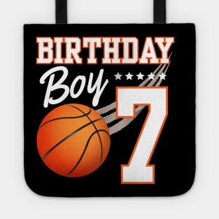 Basketball 7th Birthday Kids 10 Years Old Boys Girls Tote