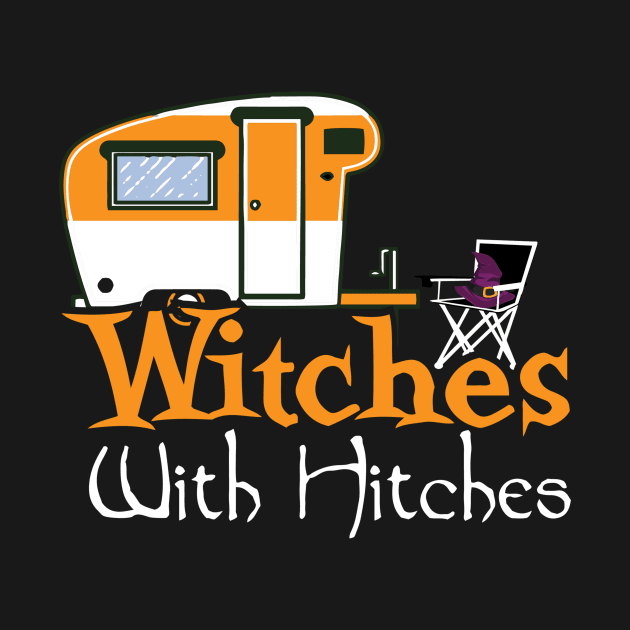 Witches With Hitches, RV Camping Halloween graphic by Blue Zebra