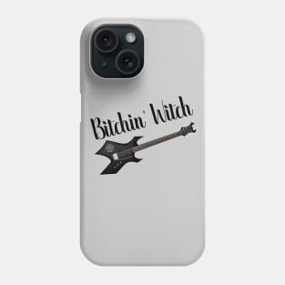 Witch Witchy Electric Guitar Pentacle Design Pagan Gift Phone Case