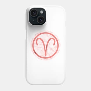 Living Coral Marble Zodiac - Aries Phone Case