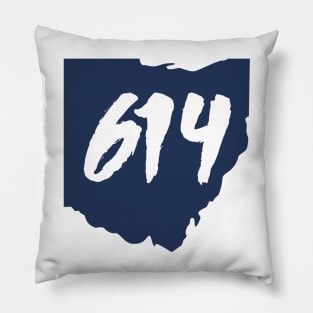 Columbus Ohio 614 Area Code Pillow