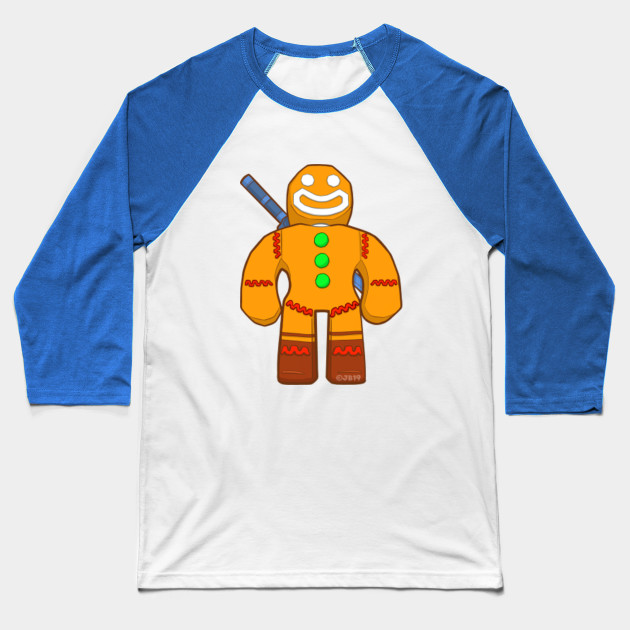 Gingy Blox Style Lazarbeam Baseball T Shirt Teepublic - lazarbeam gingerbread roblox