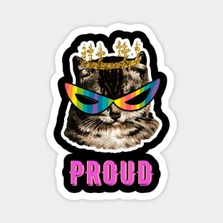 Proud Cat queer Magnet