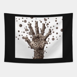 Steampunk Hand Tapestry