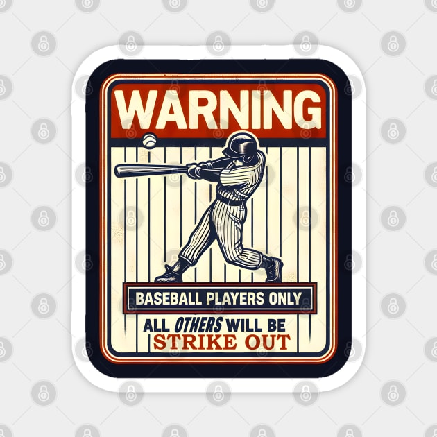 Swing with Caution! Magnet by MakerMind8.2