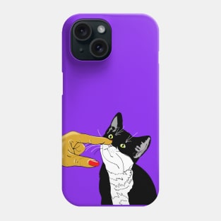 Boop the Snoot on Nelson   Cute Tuxedo Cat Copyright TeAnne Phone Case