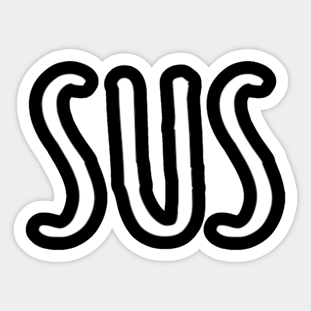 Among Us: Thicc Sus - Meme - Sticker sold by Reskate Studio, SKU 729054