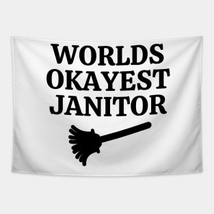 World okayest janitor Tapestry
